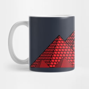 Pyramids of Egypt (red) Mug